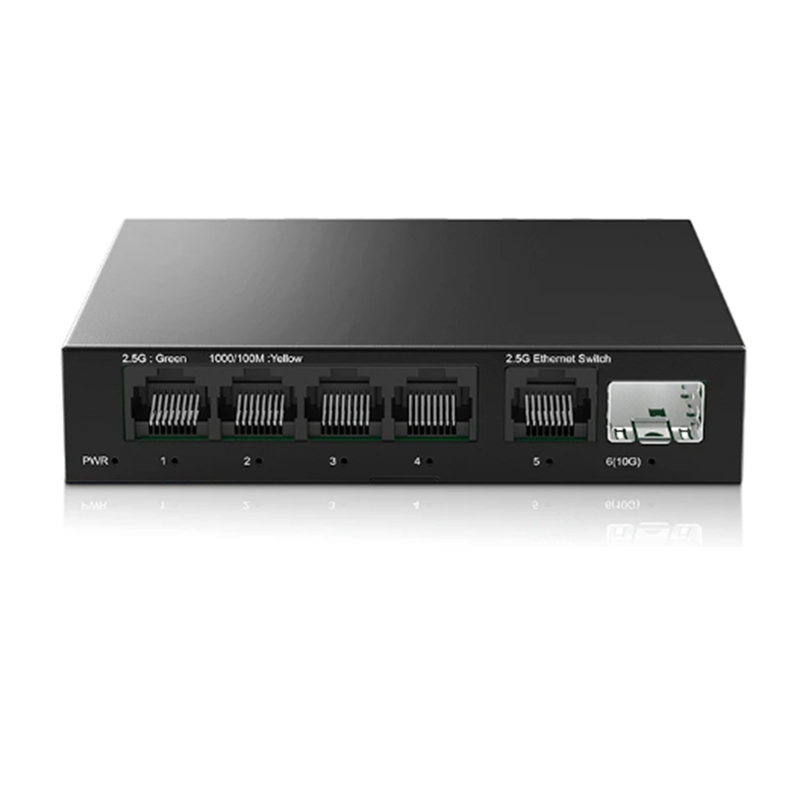 Switch 5 Port 2.5G Unmanaged - イーサネットネットワークスイッチ,自動,mdi mdix,プラグアンドプレイ,制御されていない,euプラグ,5ポート,2500mbps,CJSD-2.5, 10g sfp