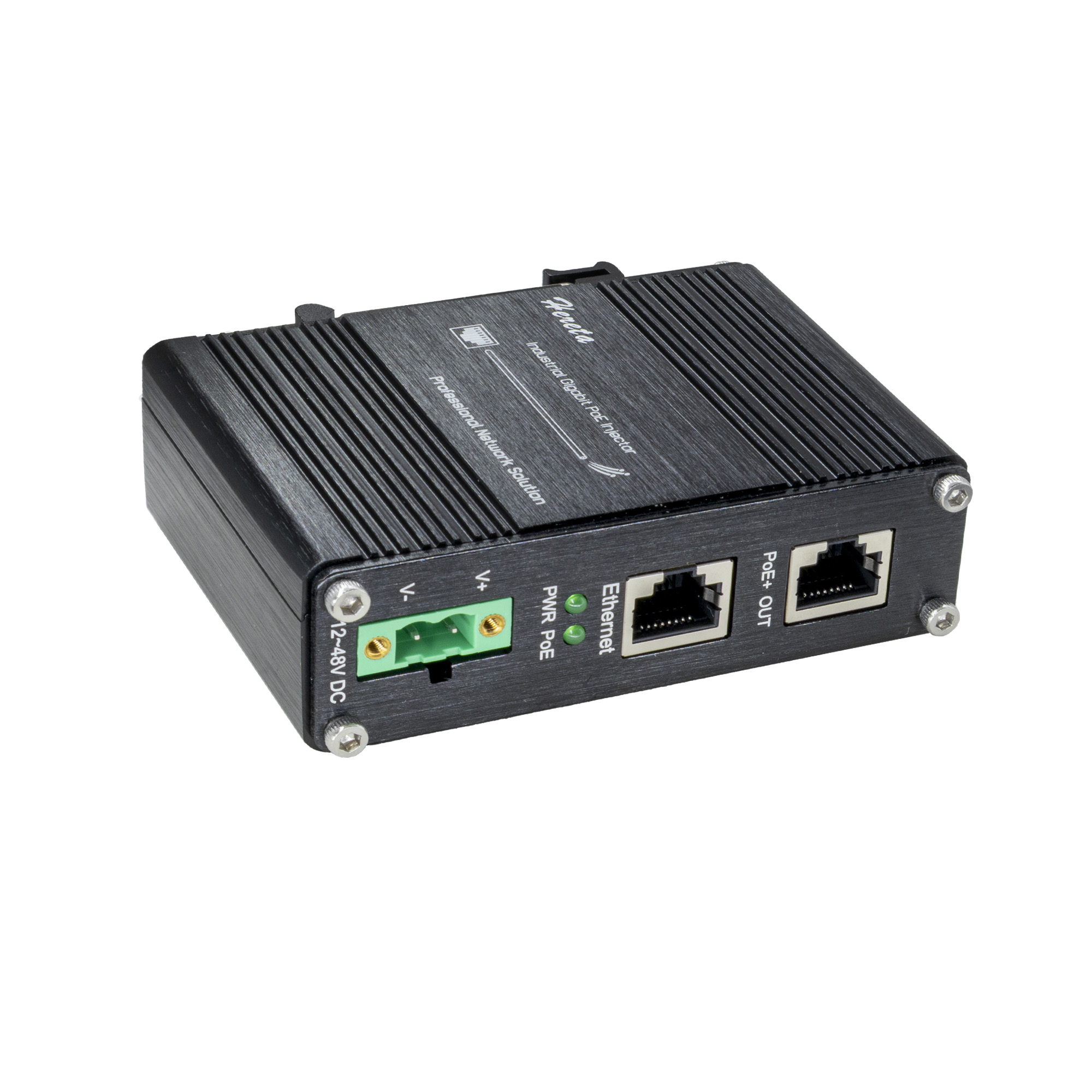 Poe Injector Gigabit 30W - 産業用PoE++ギガビットイーサネットインジェクター IEEE802.3af/at/bt 2 RJ45ポート ネットワークPoEインジェクター アルミケース