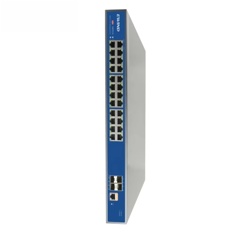 Switch 24 Port 10G Uplink - EW S5728GM AP L2/L3管理型PoEスイッチ。24ポートのギガビットイーサネットPoEスイッチで、4つの10G SFP+アップリンクポートを搭載。
