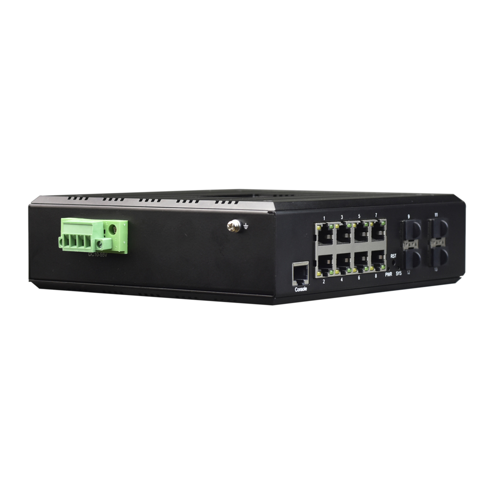 10G Sfp+ Switch 8 Port - L3 管理された 8 ポート ギガビット イーサネット産業用スイッチ、4