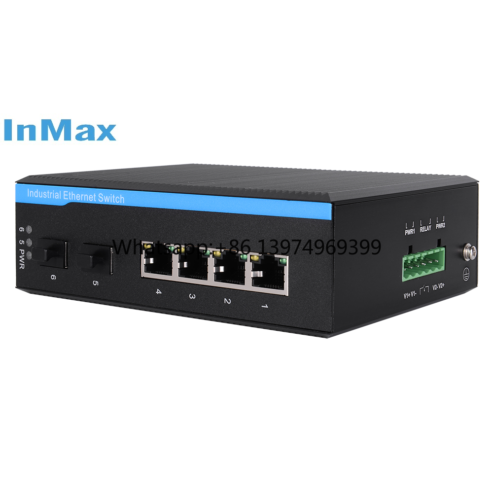 Industrial Switch Din Rail Gigabit - 6ポート 4ポート 9V 12V 24V 48V