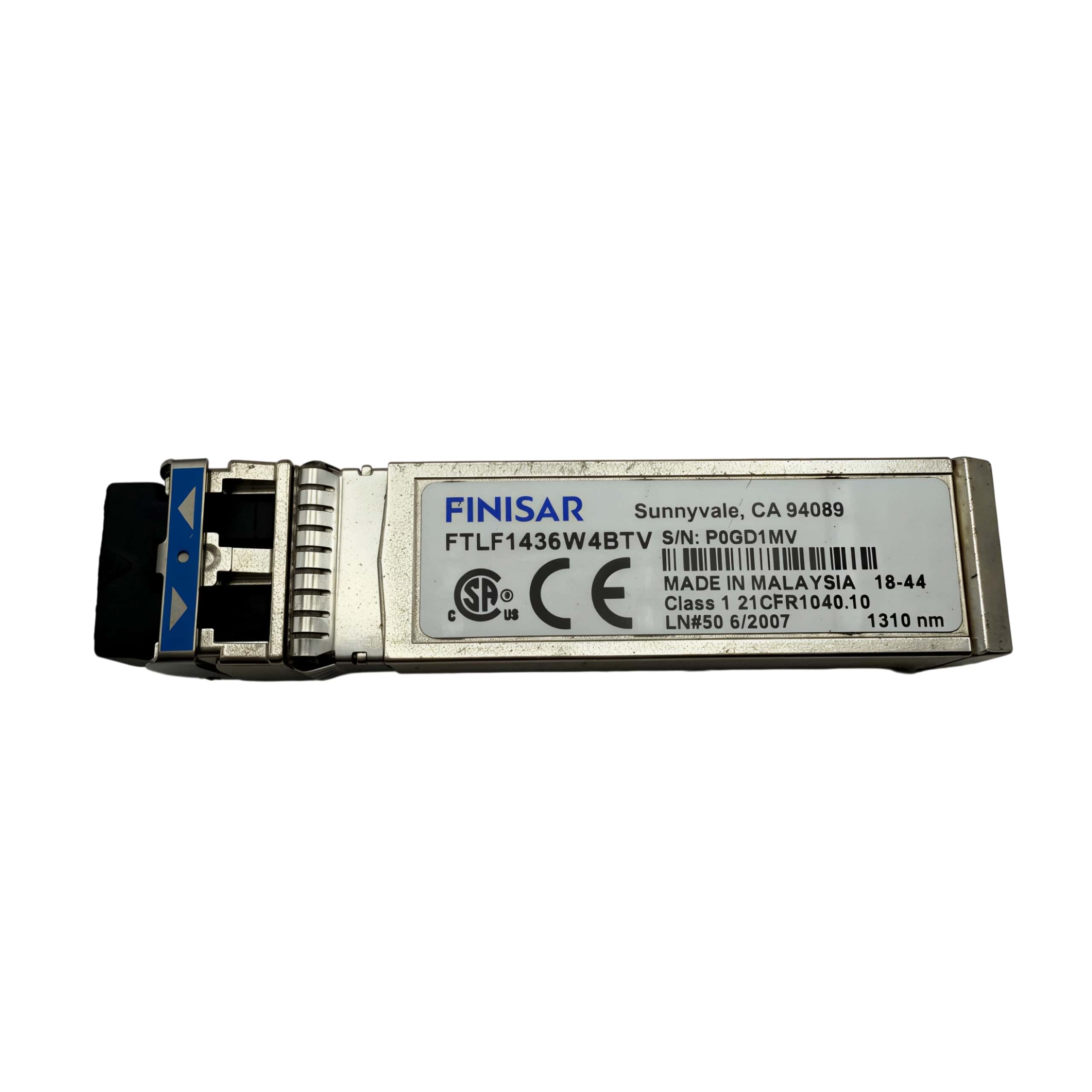 Sfp Module 10G Lr - Finisar製オリジナルFTLF1436W4BTV 10G SFP+ LRトランシーバー、1310nm、10km、SMF、LC、データセンター向け、通信ネットワーク用光モジュール