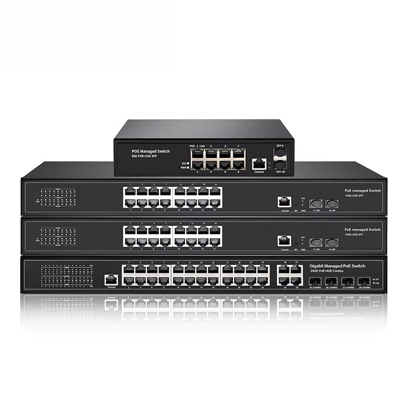 Poe Switch 16 Port 802.3At - 8ポート、16ポート、24ポート、48ポート ギガビット 802.3at PoE+ L2 マネージド