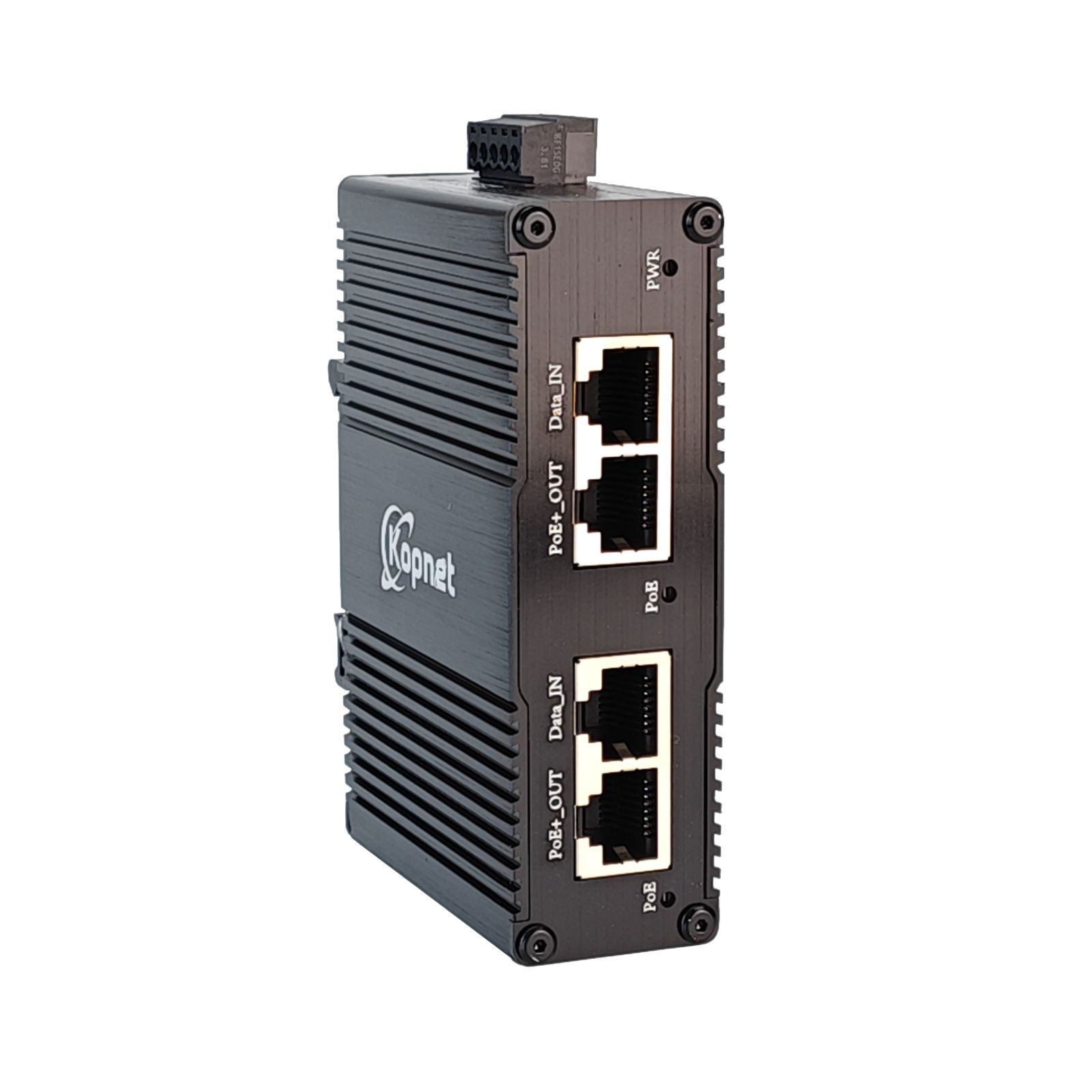 Poe Injector Gigabit 30W - アダプター、ギガビット、2ポート、30w、ieee 802.3atは、硬化された48vポイミットスパン、12-48v、dc、12-36 ac入力を備えた産業用ポレインジェクター