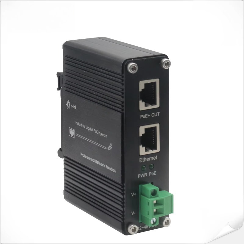 Poe Injector Gigabit 30W - 堅牢な産業用ギガビットPoEインジェクター 802.3at 30W パワーオーバーイーサネットインジェクターアダプター