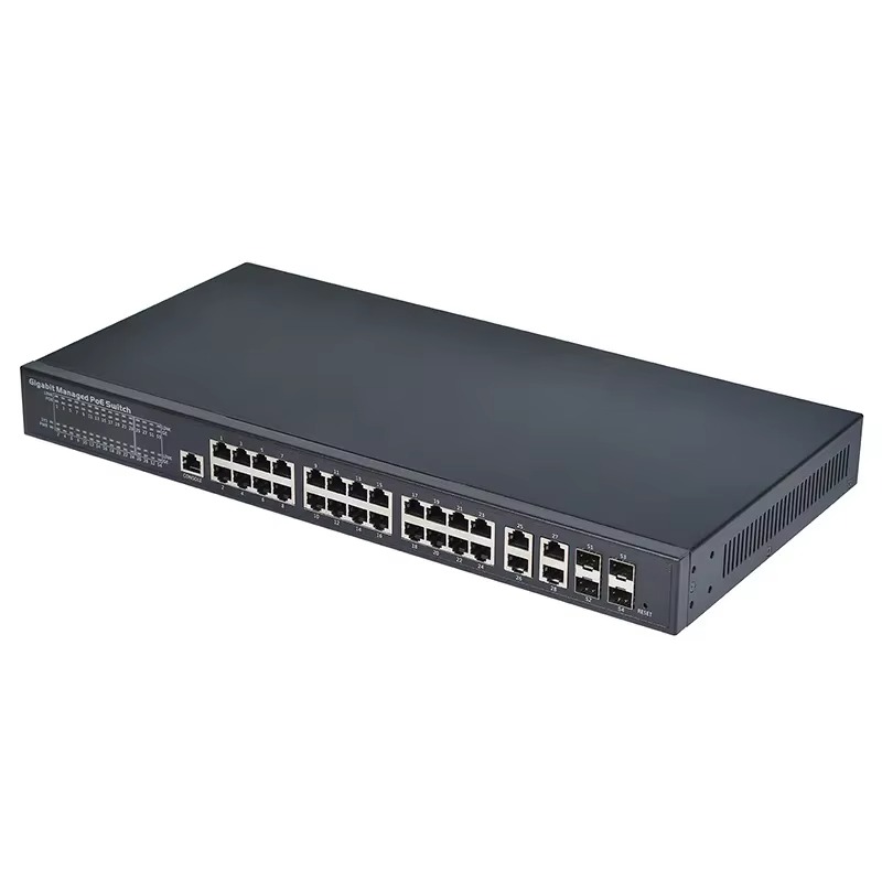 Managed Switch 24 Port Gigabit - PSE2444GCD-W ギガビットPoEスイッチ（24ポートPoE搭載、強力な管理機能付き）