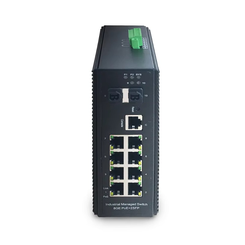 Industrial Switch Din Rail Gigabit - 産業グレード 8ポート PoE+ ギガビット ネットワークスイッチ 2