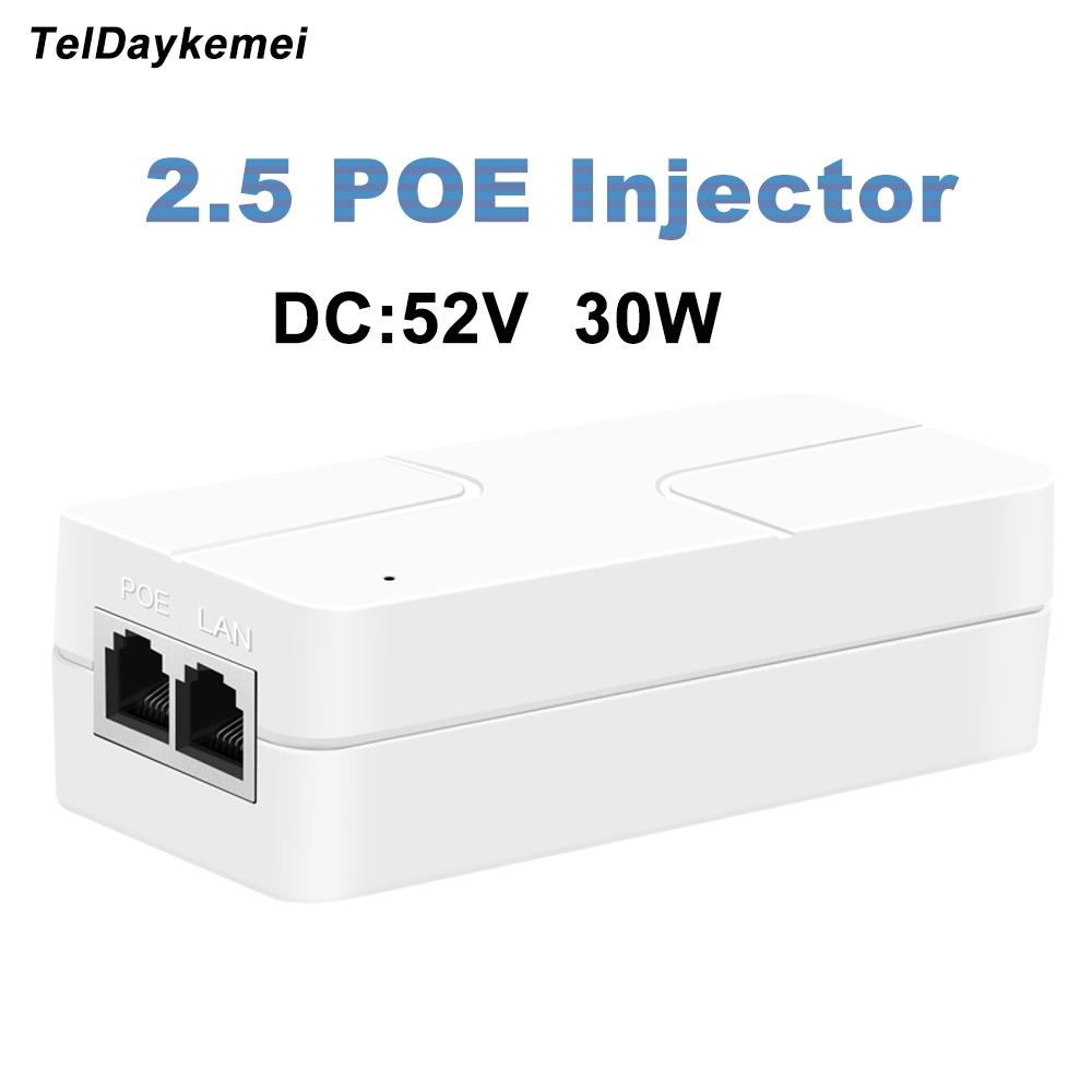 Poe Injector Gigabit 30W - 30W 2.5G POE インジェクター 52V ギガビットイーサネット