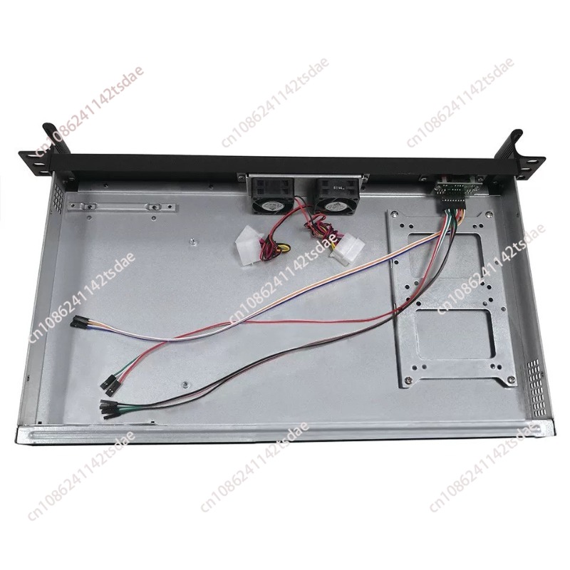 Network Switch Rack Mount 1U - 1UラックマウントミニITXサーバーシャーシ、奥行き250mm、アルミフロントパネル、ソフトルーターネットワークスイッチ小型キャビネット