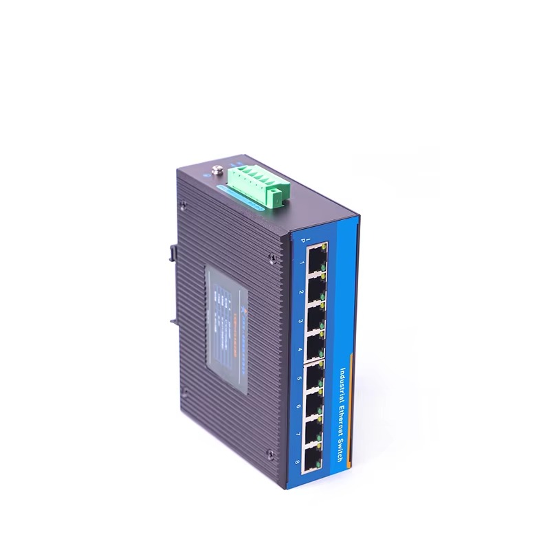 Industrial Switch Din Rail Gigabit - USR-ISG008シリーズ用、10/100/1000Mbps対応のDINレール取り付け型ギガビット産業用イーサネットスイッチ。8つの電気ポートを搭載。