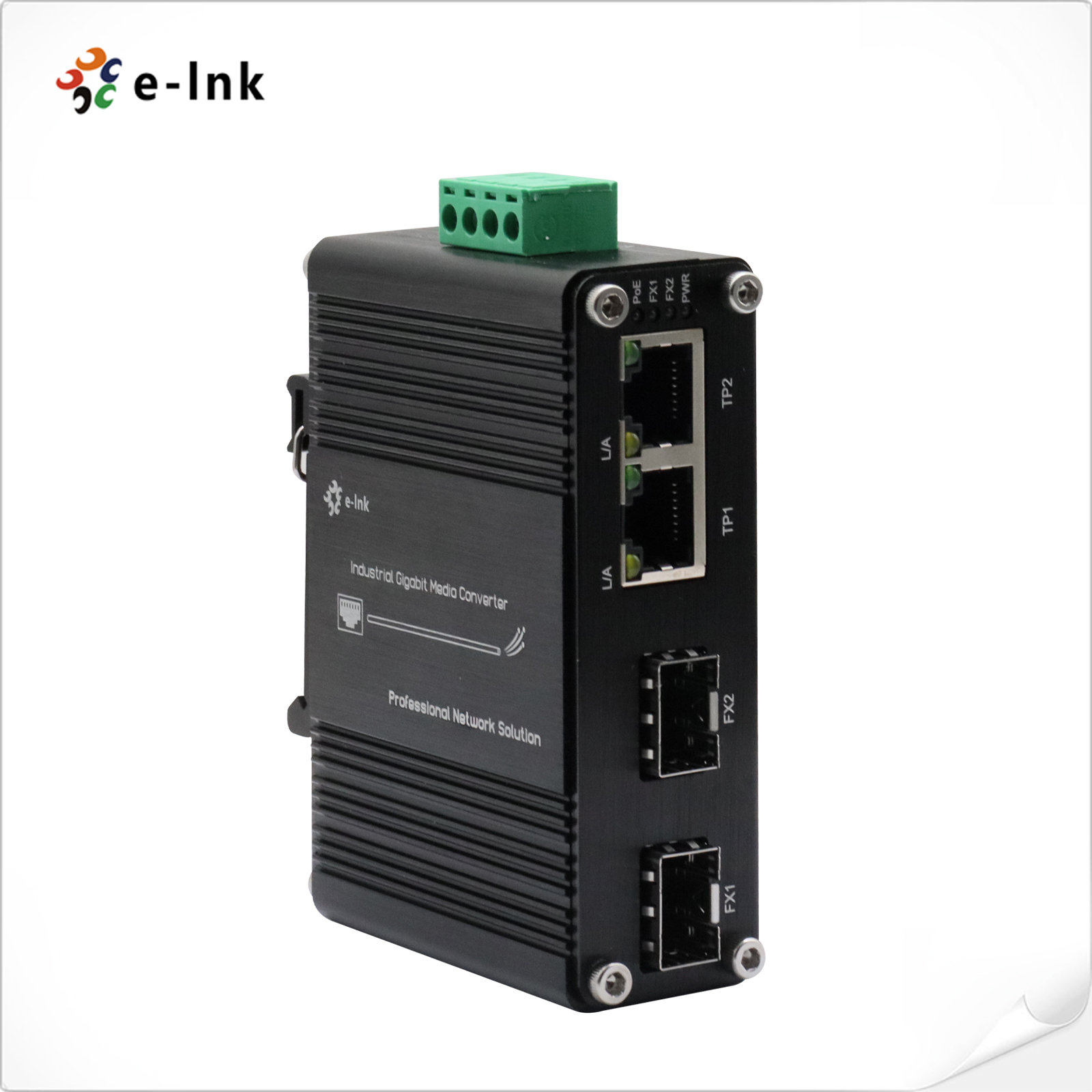 Industrial Switch Din Rail Gigabit - 産業用 2 ポート ギガビット イーサネット スイッチ