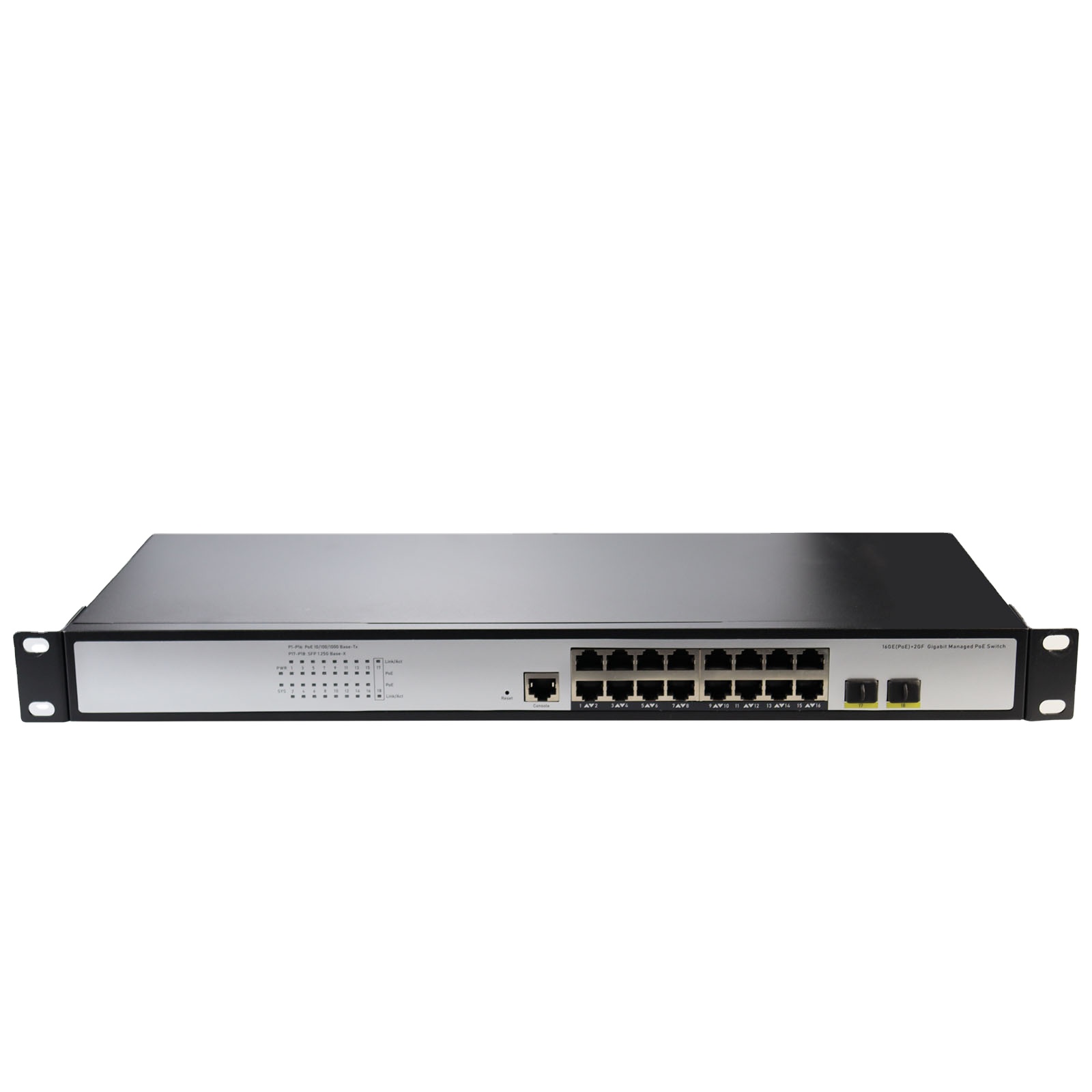 Poe Switch 16 Port 802.3At - L2+ 16ポート 10/100/1000T 802.3at PoE +