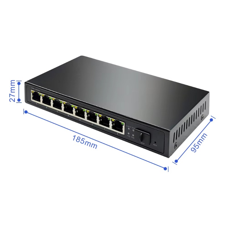 8ポート2.5G PoEスイッチ アンマネージド 120W  - 8 Port 2.5G Switch Unmanaged のレビューと価格