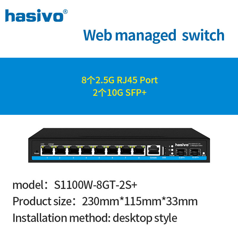 8 ポート L3 マネージド 2.5Gps PoE または  - 10G Sfp+ Switch 8 Port のレビューと価格