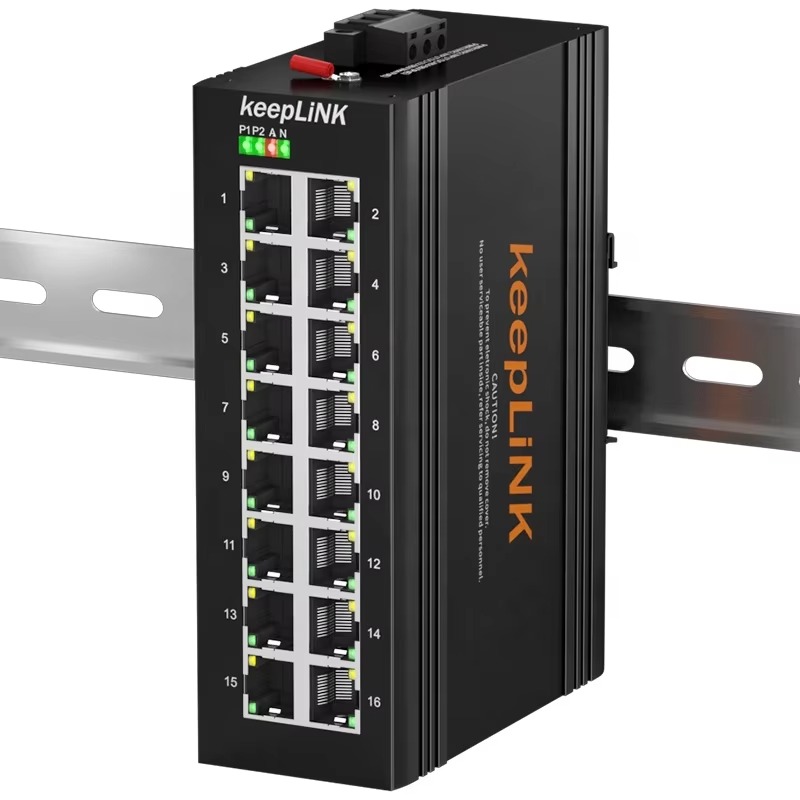 16ポート ギガビットスイッチ 産業用イーサネット アンマネ - Industrial Switch Din Rail Gigabit のレビューと価格