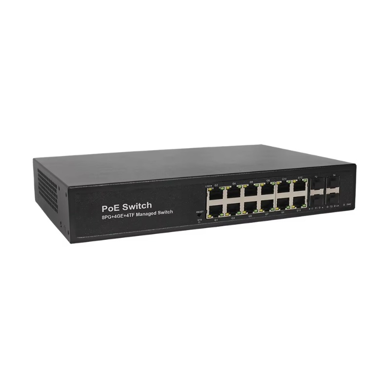 8*10/100/1000M PoEポート、4*1G RJ4 - 10G Sfp+ Switch 8 Port のレビューと価格