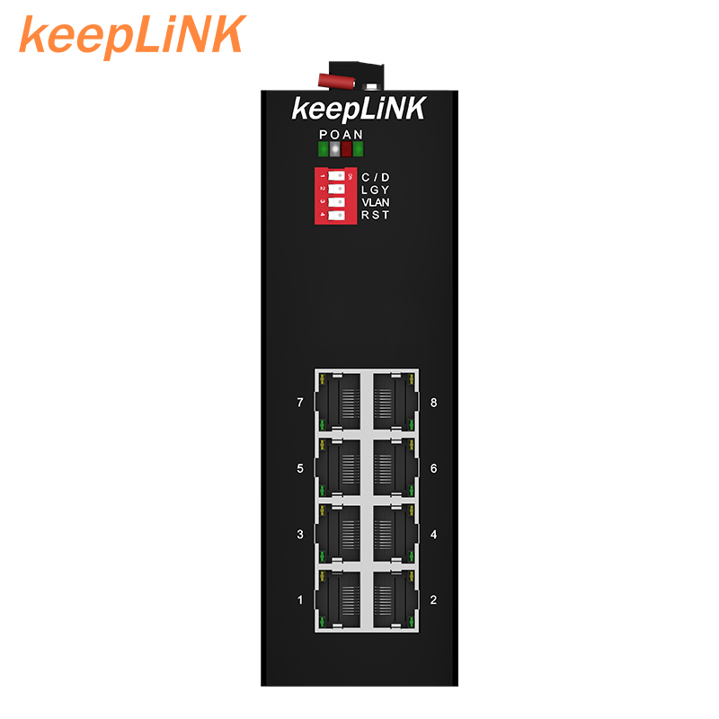 ギガビットイーサネットスイッチ 8ポート 産業用IP40 デ - Industrial Switch Din Rail Gigabit のレビューと価格