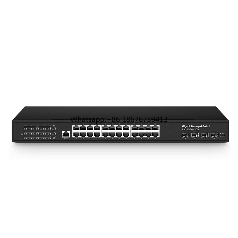 24ポート ギガビットイーサネット RJ45、4ポートの10 - Network Switch Rack Mount 1U のレビューと価格