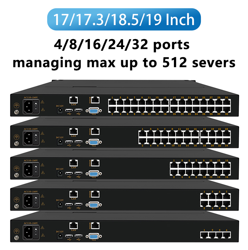 リモートアクセス対応KVMスイッチ。入力電圧：AC110V～ - Network Switch Rack Mount 1U のレビューと価格