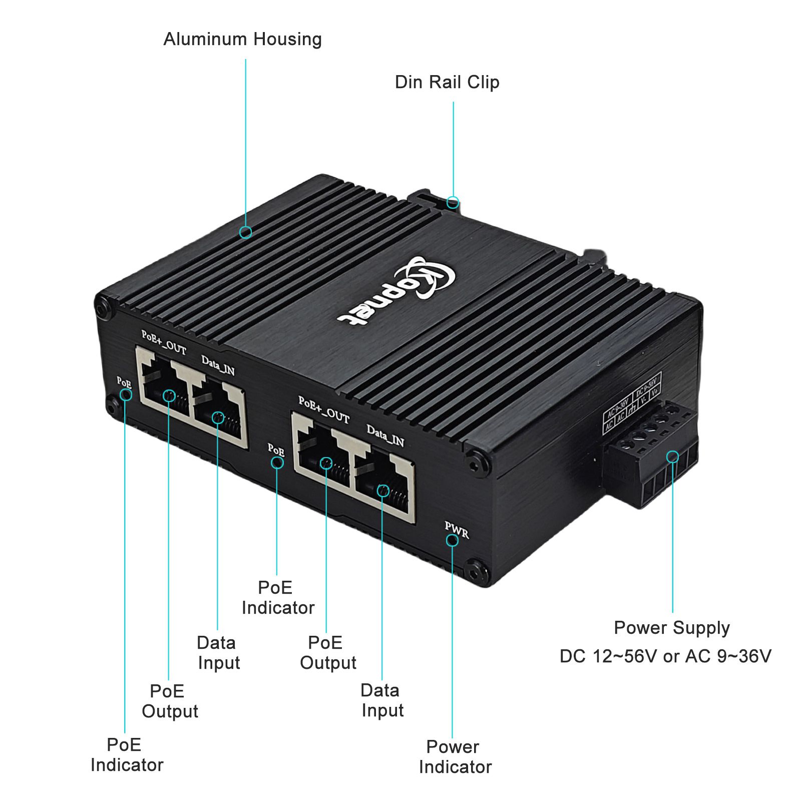 アダプター、ギガビット、2ポート、30w、ieee 802. - Poe Injector Gigabit 30W のレビューと価格