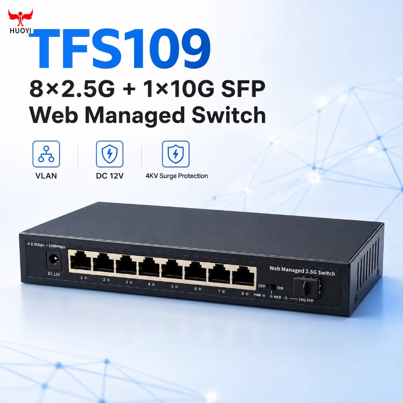 8ポート、2.5Gbの管理型スイッチ。1つの10G SFPア - 10G Sfp+ Switch 8 Port のレビューと価格
