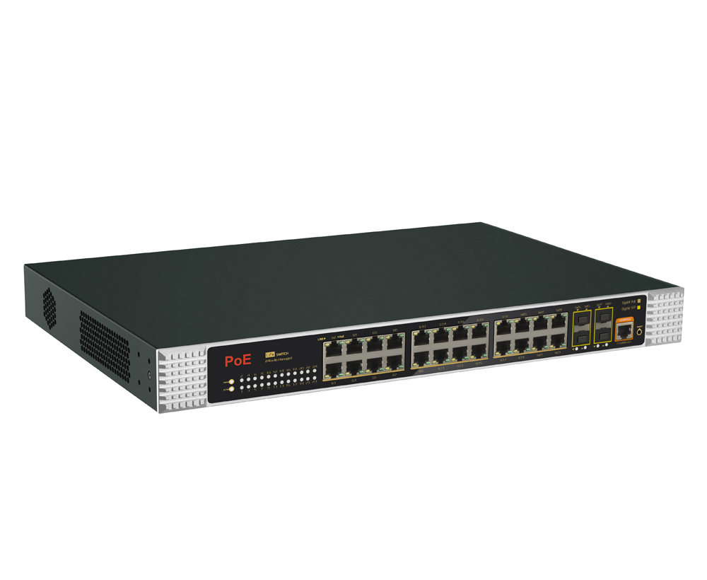 ギガビット24ポートL2+マネージド産業用PoEスイッチ。2 - Managed Switch 24 Port Gigabit のレビューと価格