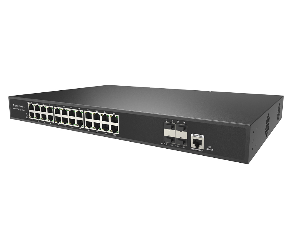 24ポートギガビットL3マネージドスイッチ 10G SFP+ - Managed Switch 24 Port Gigabit のレビューと価格