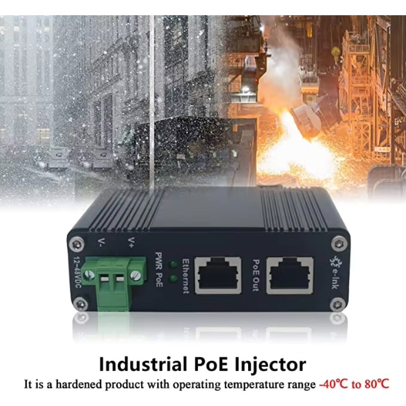 堅牢な産業用ギガビットPoEインジェクター 802.3at  - Poe Injector Gigabit 30W のレビューと価格