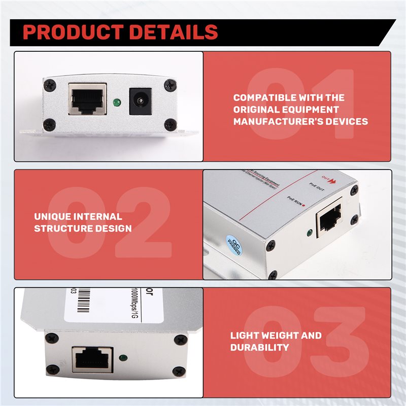 A69Z ギガビット産業用 30W PoE+ インジェクター - Poe Injector Gigabit 30W のレビューと価格
