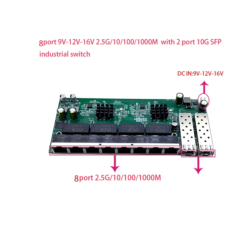 産業用グレードのスイッチ,電源,8ポートpoe,2.5g,1 - 10G Sfp+ Switch 8 Port のレビューと価格