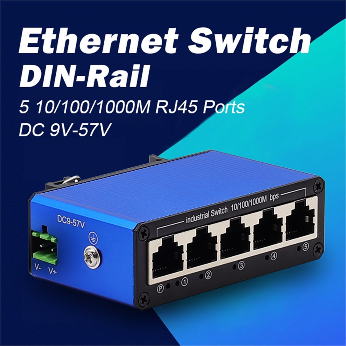 A64I 産業用 DIN レール 10/100/1000M  - Industrial Switch Din Rail Gigabit のレビューと価格