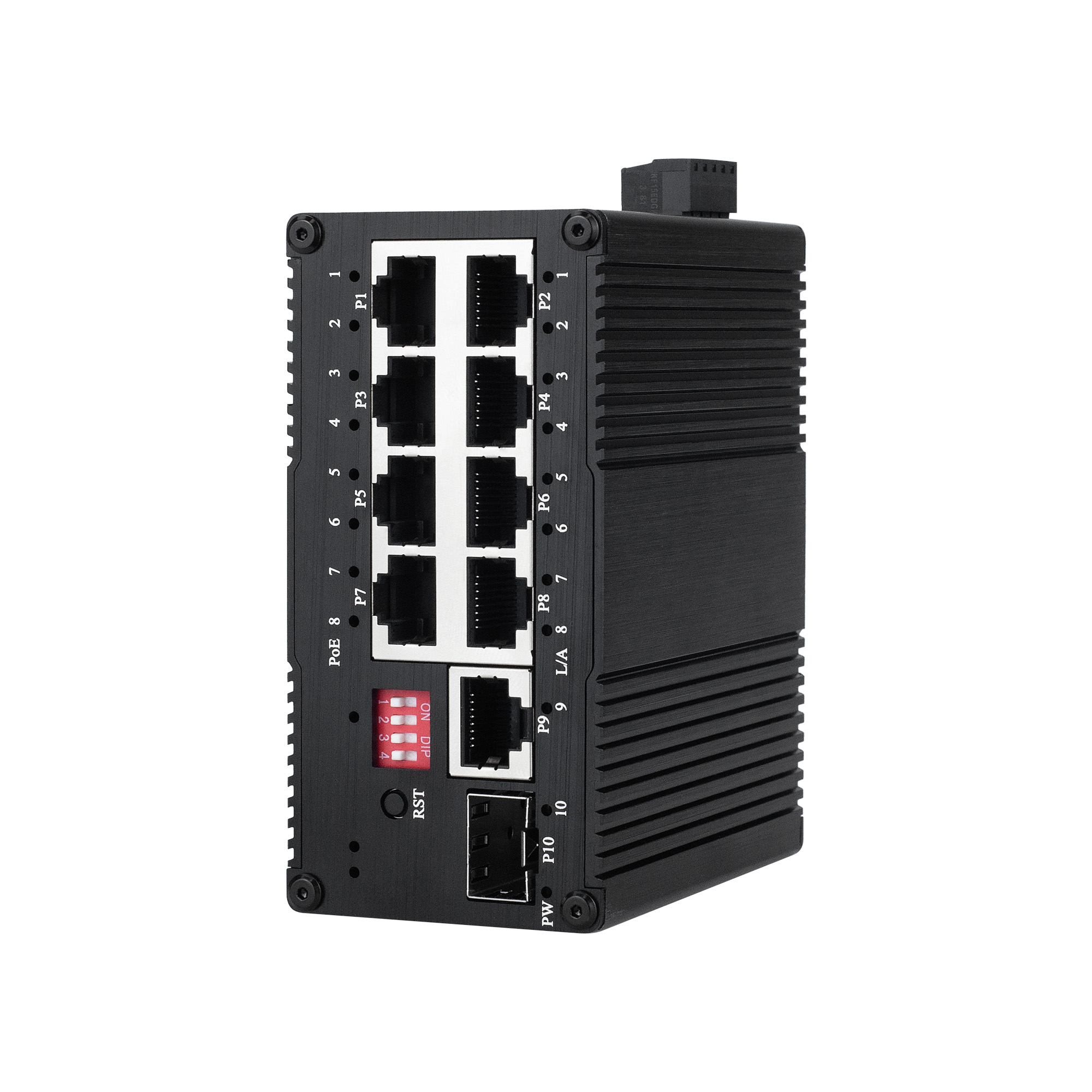 産業用9 RJ45+1 SFPギガビットスイッチ アンマネー - Industrial Switch Din Rail Gigabit のレビューと価格