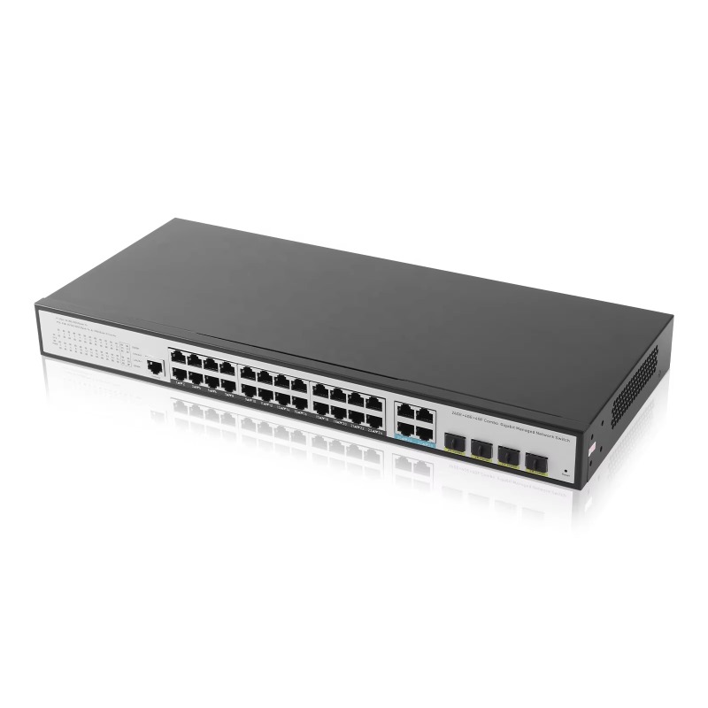 24GE 4SFP 4ギガビット・アップリンク、L2管理機能 - Network Switch Rack Mount 1U のレビューと価格