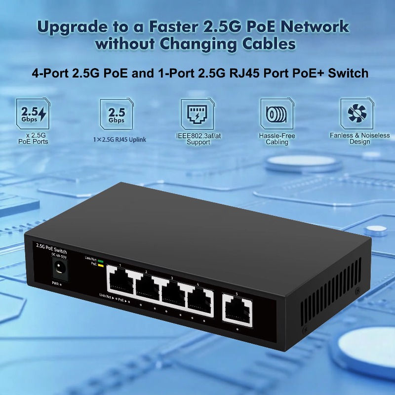 2.5g Poeスイッチ 未管理型 60w 5ポート - Switch 5 Port 2.5G Unmanaged のレビューと価格