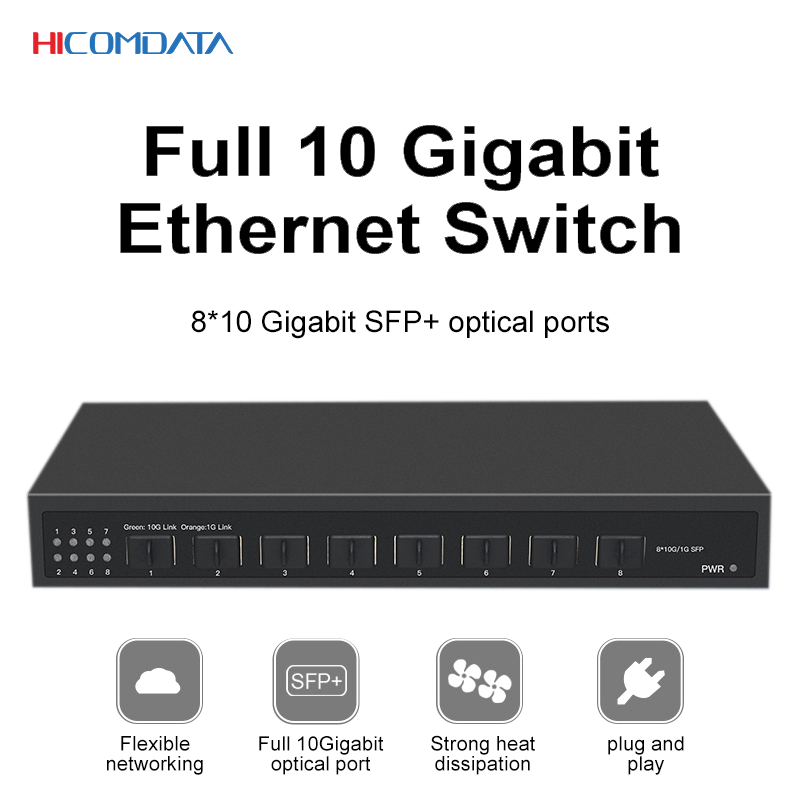 8ポート10G SFP+イーサネットスイッチ デスクトップ型 - 8 Port 2.5G Switch Unmanaged のレビューと価格