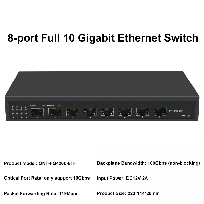 8ポート10G SFP+イーサネットスイッチ デスクトップ型 - 8 Port 2.5G Switch Unmanaged のレビューと価格