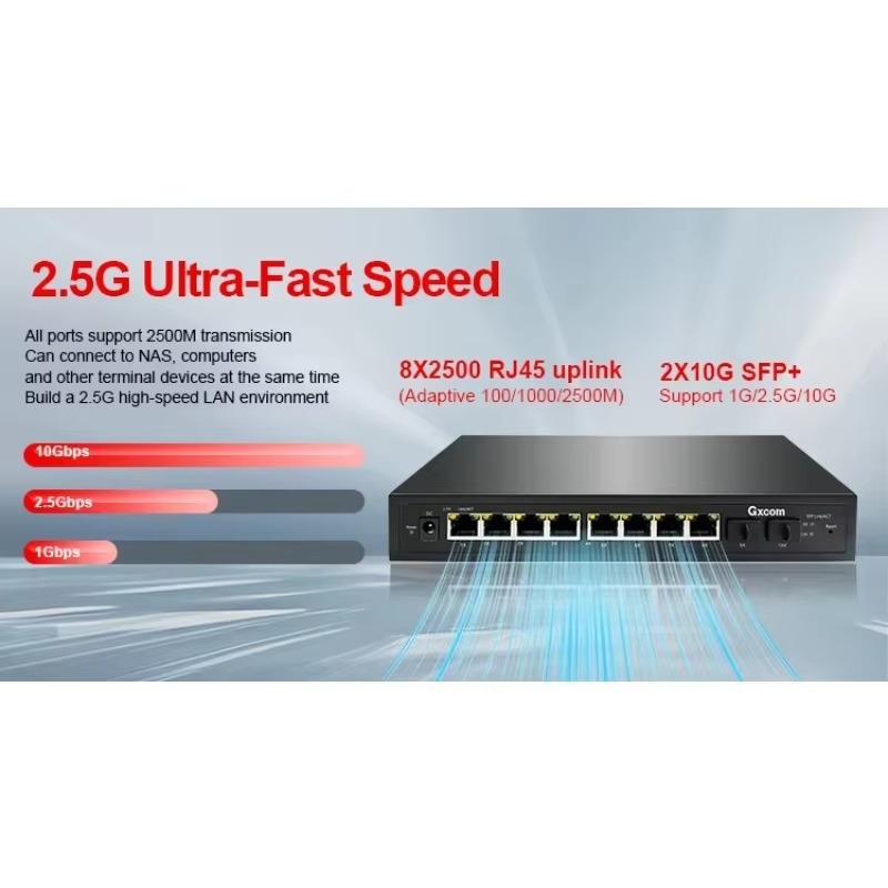 2.5G スマートウェブ管理対応 PoE スイッチ、8ポート - 10G Sfp+ Switch 8 Port のレビューと価格
