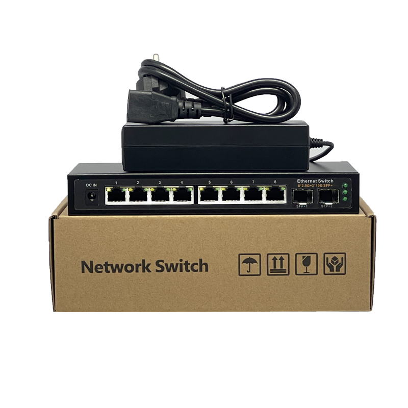 工場直送 8ポート×2.5G RJ45 PoE + 2ポート - 8 Port 2.5G Switch Unmanaged のレビューと価格