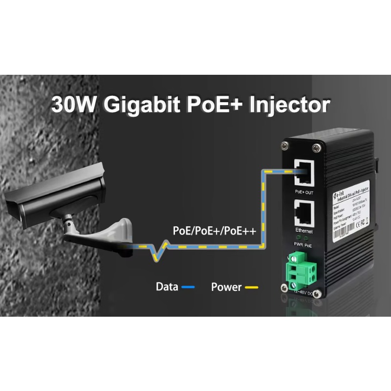CCTVセキュリティ用 12VDC〜48VDC IEEE80 - Poe Injector Gigabit 30W のレビューと価格